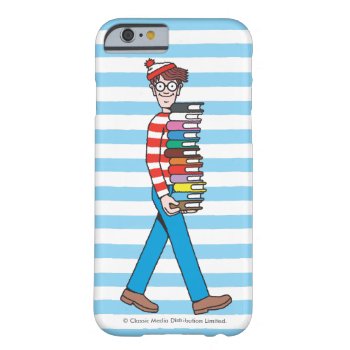Where's Waldo Carrying Stack Of Books Barely There Iphone 6 Case by WheresWaldo at Zazzle