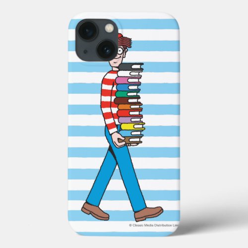 Wheres Waldo Carrying Stack of Books iPhone 13 Case
