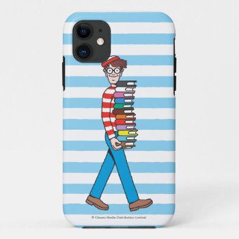 Where's Waldo Carrying Stack Of Books Iphone 11 Case by WheresWaldo at Zazzle