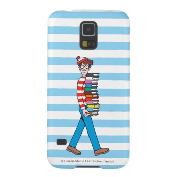 Where's Waldo Carrying Stack Of Books Galaxy S5 Cover by WheresWaldo at Zazzle