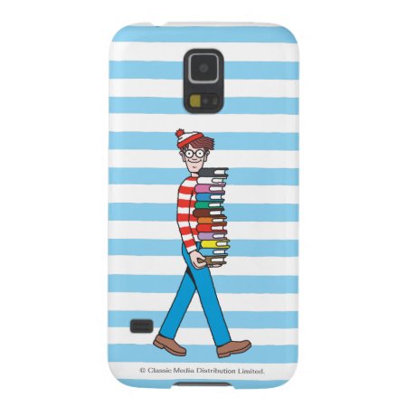 Where's Waldo Carrying Stack Of Books Galaxy S5 Cover