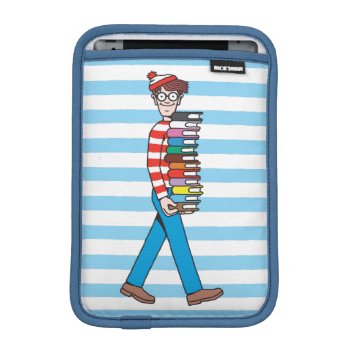 Where's Waldo Carrying Stack Of Books Ipad Mini Sleeve by WheresWaldo at Zazzle