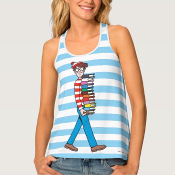 Where's Waldo Carrying Stack Of Books Tank Top by WheresWaldo at Zazzle