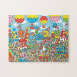 Where's Waldo | Clown Town Jigsaw Puzzle<br><div class="desc">He's off to a new adventure. Can you find Wally in this clown town illustration by Martin Handord.</div>