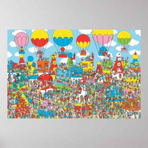 Wheres Waldo  Clown Town Poster