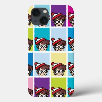 Where's Waldo Colorful Pattern Iphone 13 Case by WheresWaldo at Zazzle