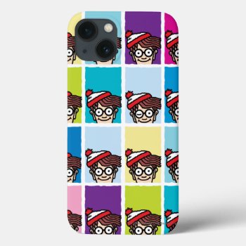 Where's Waldo Colorful Pattern Iphone 13 Case by WheresWaldo at Zazzle