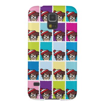 Where's Waldo Colorful Pattern Galaxy S5 Cover by WheresWaldo at Zazzle