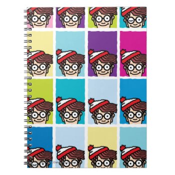 Where's Waldo Colorful Pattern Notebook by WheresWaldo at Zazzle