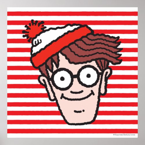 Wheres Waldo Face Poster