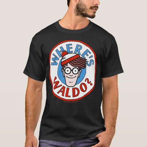 Wheres Waldo Head Portrait Circle Logo Pullover 