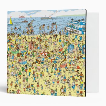 Where's Waldo On The Beach Binder by WheresWaldo at Zazzle