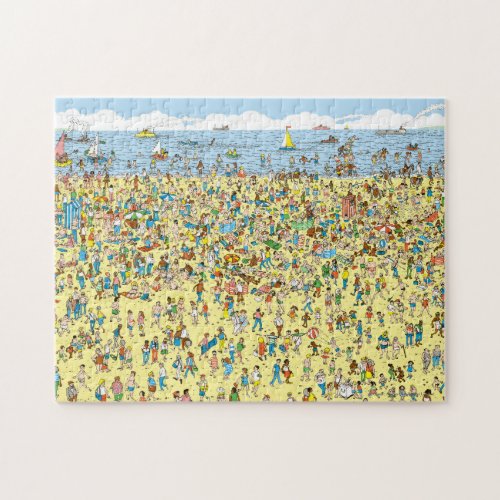 Wheres Waldo on the Beach Jigsaw Puzzle
