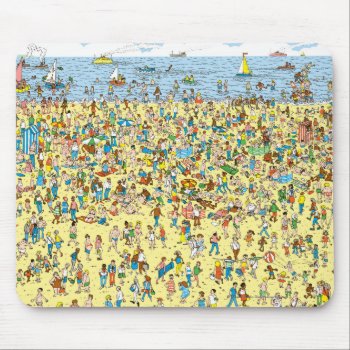 Where's Waldo On The Beach Mouse Pad by WheresWaldo at Zazzle