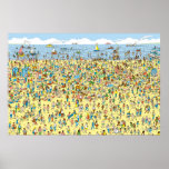 Where&#39;s Waldo On The Beach Poster at Zazzle