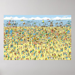 Where&#39;s Waldo on the Beach Poster