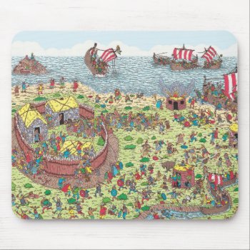 Where's Waldo | On Tour With The Vikings Mouse Pad by WheresWaldo at Zazzle