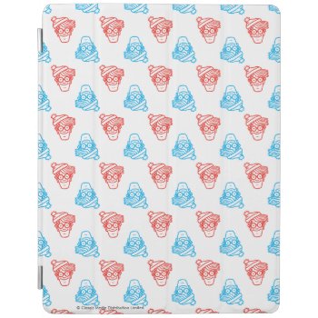 Where's Waldo Red And Blue Face Pattern Ipad Smart Cover by WheresWaldo at Zazzle