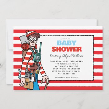 Where's Waldo Red Baby Shower Invitation by WheresWaldo at Zazzle