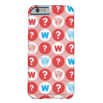 Where's Waldo Red  White And Blue Pattern Barely There Iphone 6 Case by WheresWaldo at Zazzle
