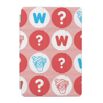 Where's Waldo Red  White And Blue Pattern Ipad Mini Cover by WheresWaldo at Zazzle