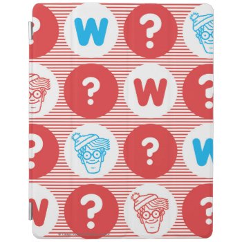 Where's Waldo Red  White And Blue Pattern Ipad Smart Cover by WheresWaldo at Zazzle