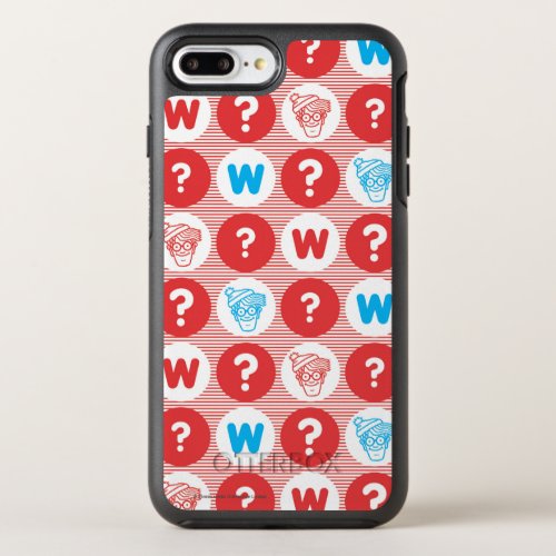 Wheres Waldo Red White and Blue Pattern OtterBox Symmetry iPhone 8 Plus7 Plus Case