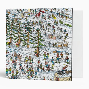Where's Waldo Ski Slopes Binder by WheresWaldo at Zazzle
