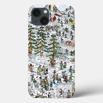 Where's Waldo Ski Slopes Iphone 13 Case by WheresWaldo at Zazzle