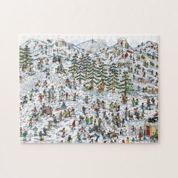 Where's Waldo Ski Slopes Jigsaw Puzzle by WheresWaldo at Zazzle