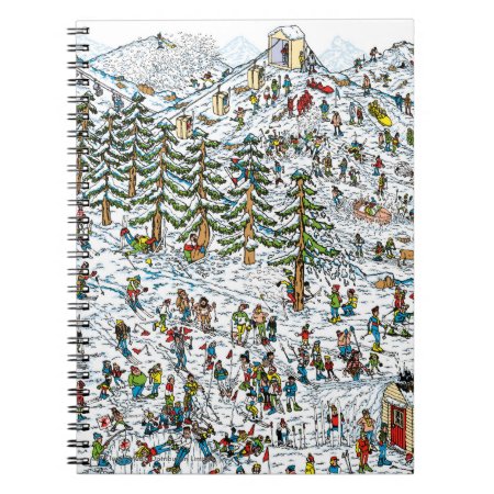 Where's Waldo Ski Slopes Notebook
