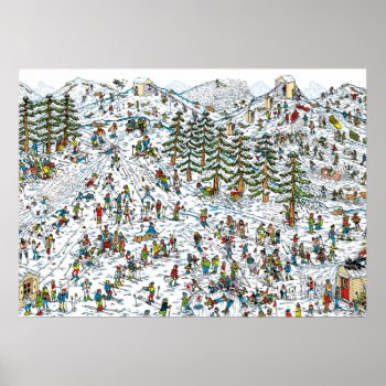 Where's Waldo Ski Slopes Poster by WheresWaldo at Zazzle