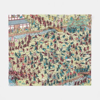 Where's Waldo | Trouble In Old Japan Fleece Blanket by WheresWaldo at Zazzle