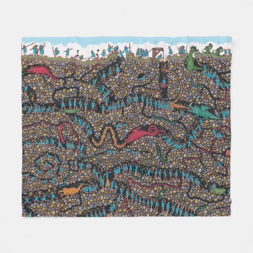 Wheres Waldo  Underground Hunters Fleece Blanket