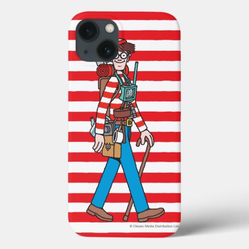 Wheres Waldo with all his Equipment iPhone 13 Case