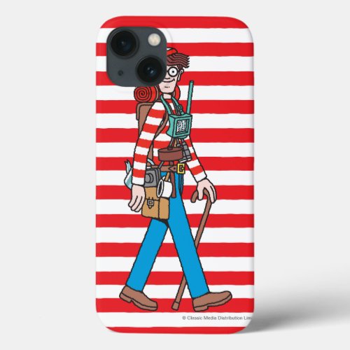 Wheres Waldo with all his Equipment iPhone 13 Case