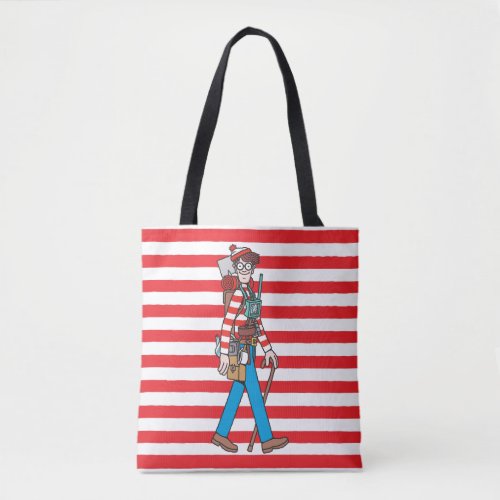 Wheres Waldo with all his Equipment Tote Bag