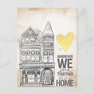 Wherever we are Together Postcard