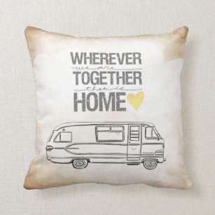 Wherever We Are Together series- Motorhome edition Throw Pillow