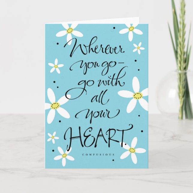 Wherever you go-go with all your heart card (Front)