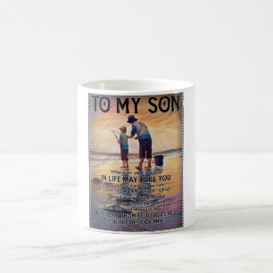 Wherever Your Journey In Life-Fishing Dad To Son  Coffee Mug