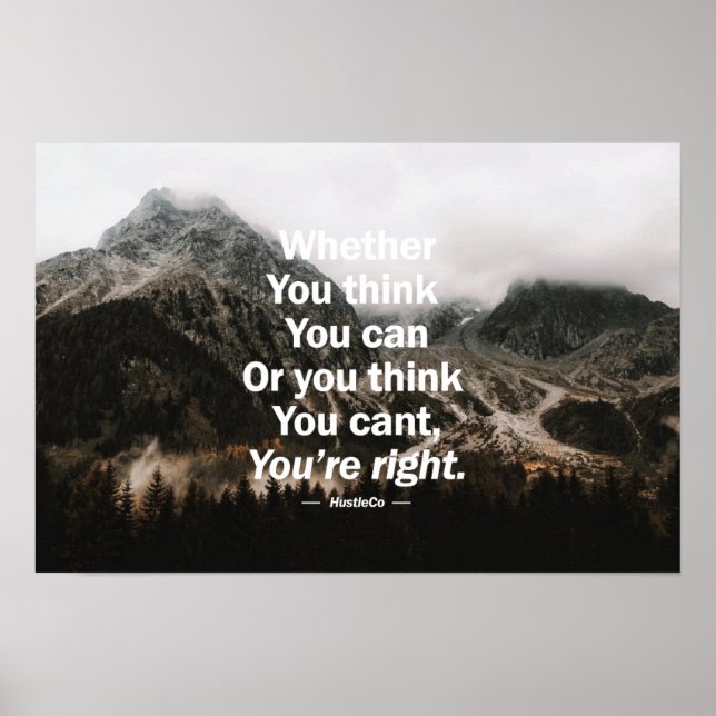 Whether you think you can. poster (Front)