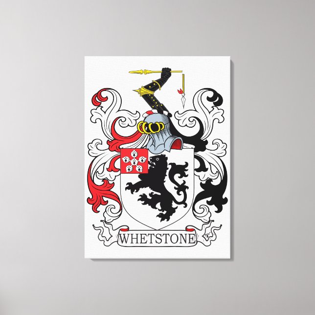 Whetstone Family Crest Canvas Print (Front)