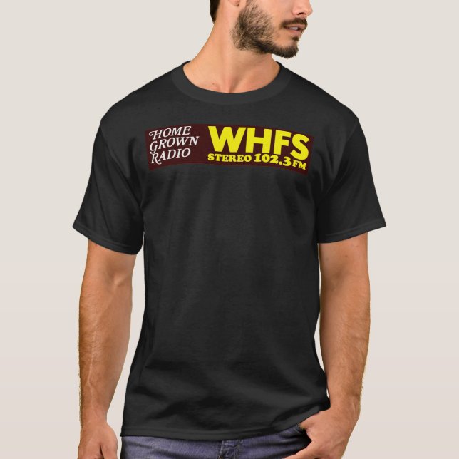 WHFS 102.3FM Alternative Radio Station Bumper Stic T-Shirt (Front)