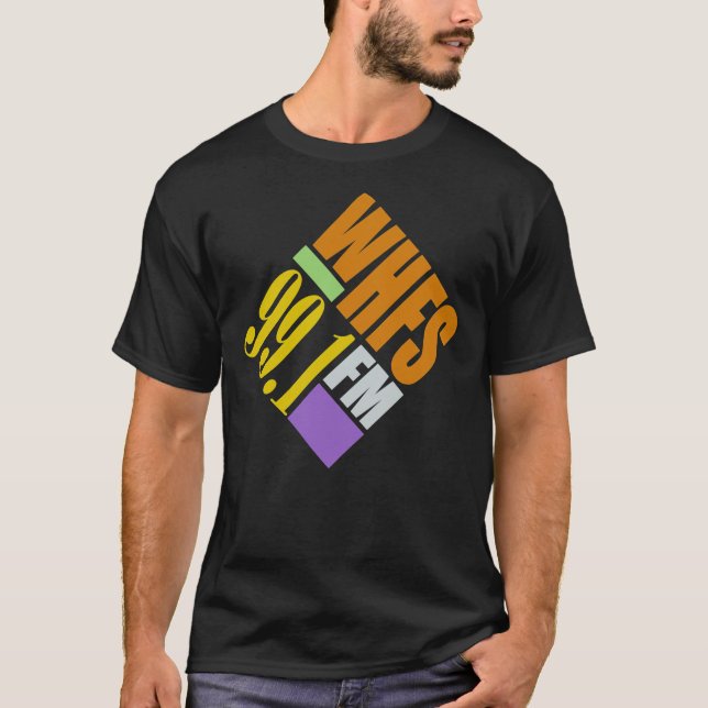 WHFS 99.1 FM Washington, DC Retro Radio Station Cl T-Shirt (Front)