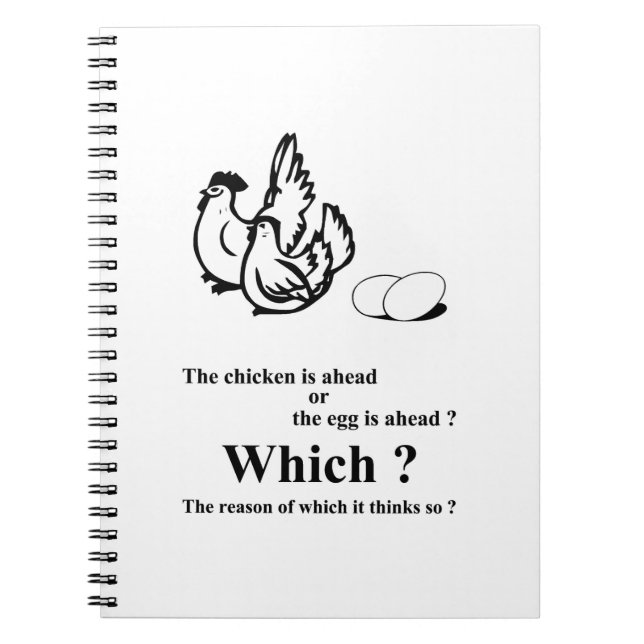 Which came first ? notebook (Front)