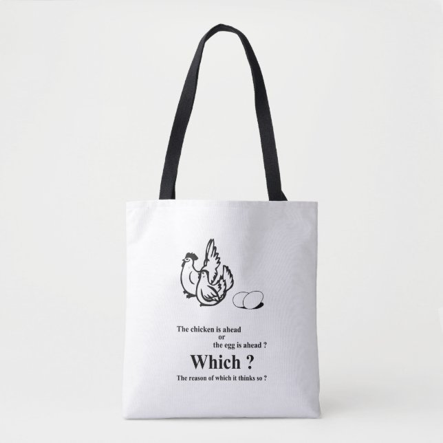 Which came first ? tote bag (Front)