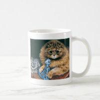 Which Do I Love Best? Louis Wain Cat Artwork Coffee Mug