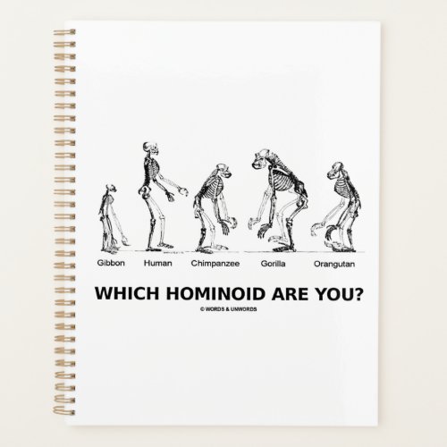 Which Hominoid Are You Hominid Skeletons Humor Planner