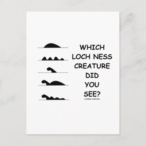 Which Loch Ness Creature Did You See Postcard